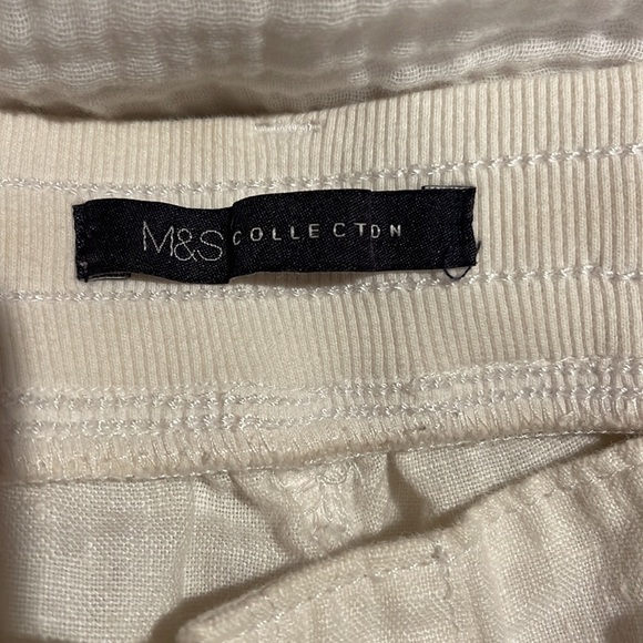 Mark’s & Spencer Linen cropped pants size 4 - Picture 7 of 9